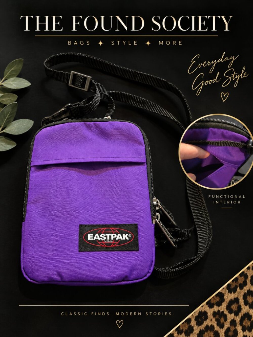 Eastpak Purple Mini Crossbody Phone Bag NWOT